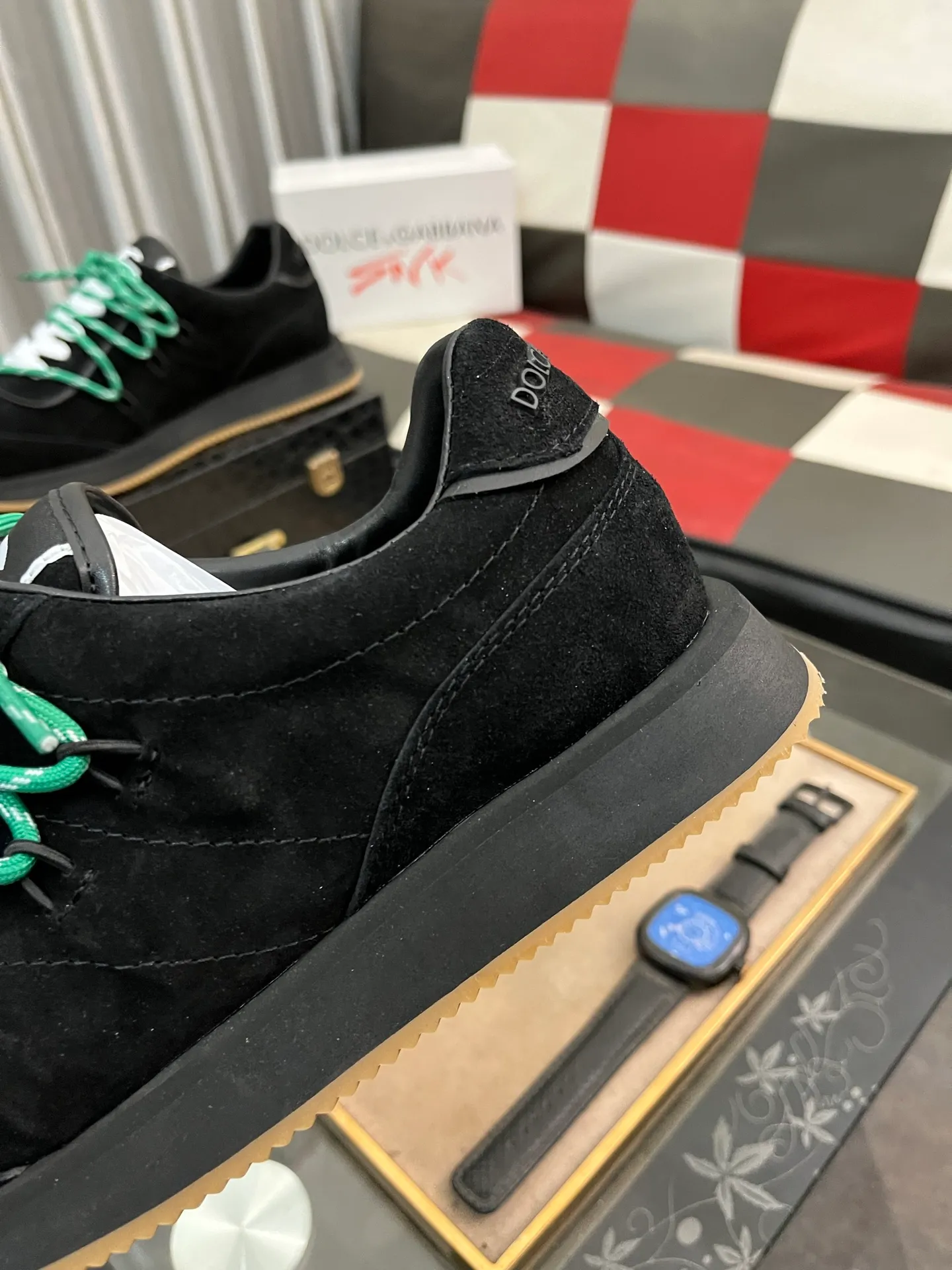 Men's Men's Shoes💰480⌚️⌚️Dolce&Gabbana••DG✔️High-end men's sports•casual shoes. Original goods from top counters. Original imported cowhide, multi-material splicing design ➕Imported cowhide lining, cowhide feet ➕Original TPR elastic outsole.  Size: 38-46